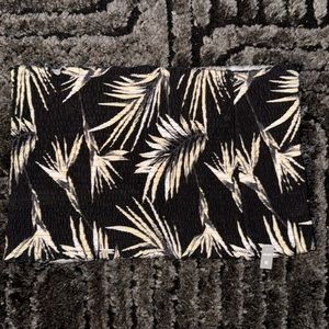 PINK Victoria's Secret tropical palms Print Bandeau stretchy crop Bra Size M